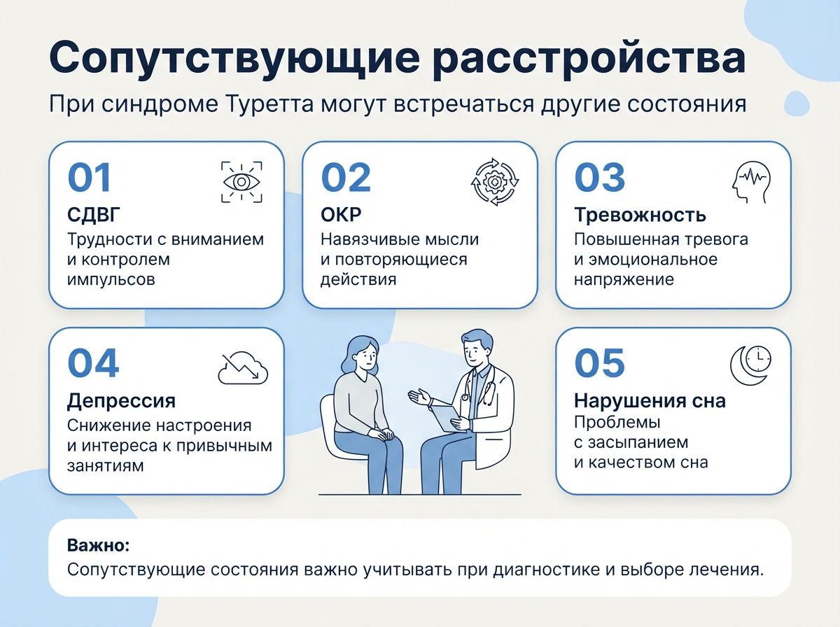 Лечение синдрома Туретта в Калуге инфографика